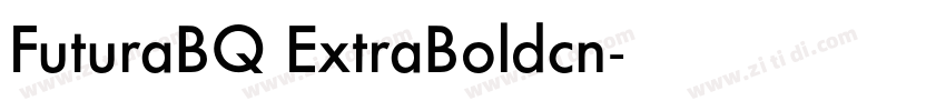 FuturaBQ ExtraBoldcn字体转换